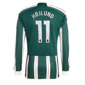 Manchester United Rasmus Hojlund #11 Koszulka Wyjazdowych 2023-24 Długi Rękaw